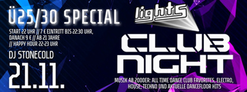 Ü25/30 Special Club Night 21. November 2026